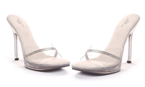 Ellie 502-Jesse 5 inch clear heel